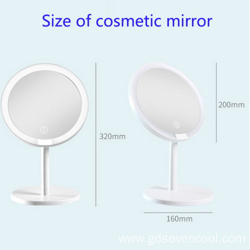 bedroom makeup mirror with led light OEM cosmetic led mirror